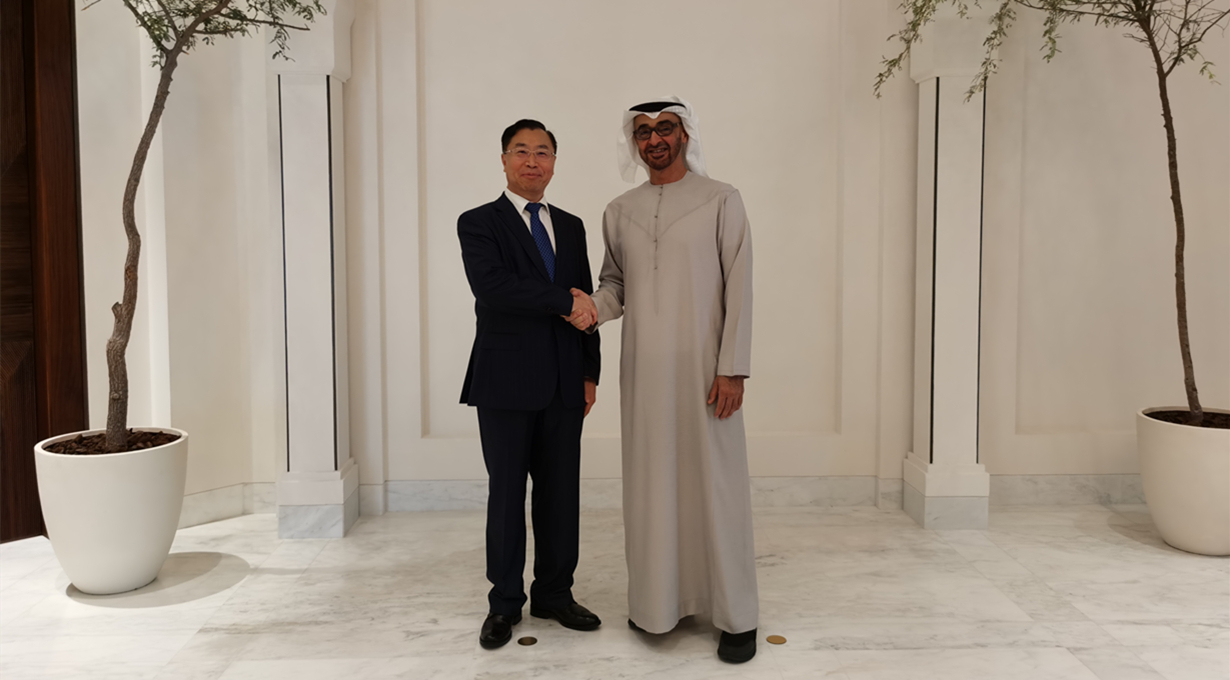 2022年11月30日，凯发k8一触即发集团董事长刘敬桢率团赴阿拉伯联合酋长国，受到了阿联酋总统穆罕默德的接见。